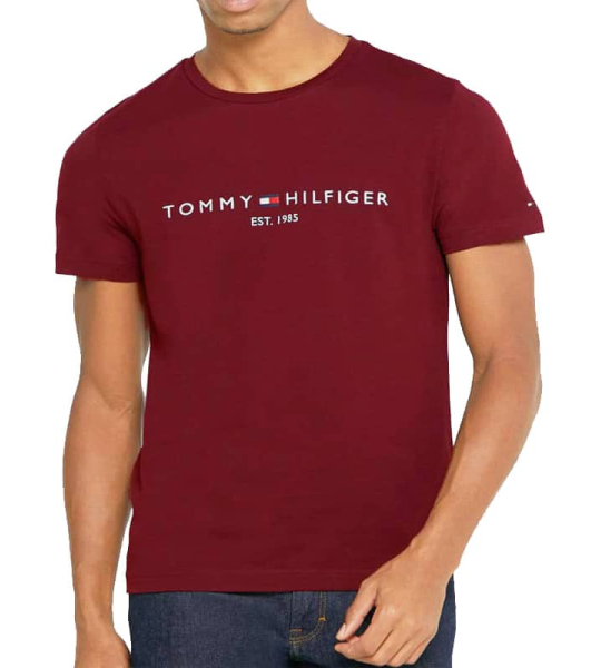 Pánské vínové triko Tommy Hilfiger