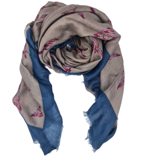 Emporio Armani logo scarf