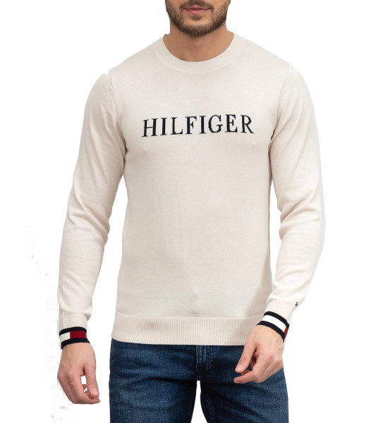 Pánský béžový  svetr Tommy Hilfiger