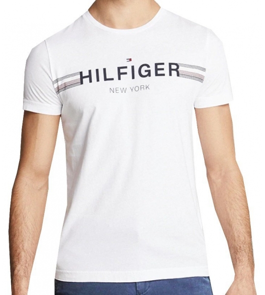 Pánské bílé  triko Tommy Hilfiger