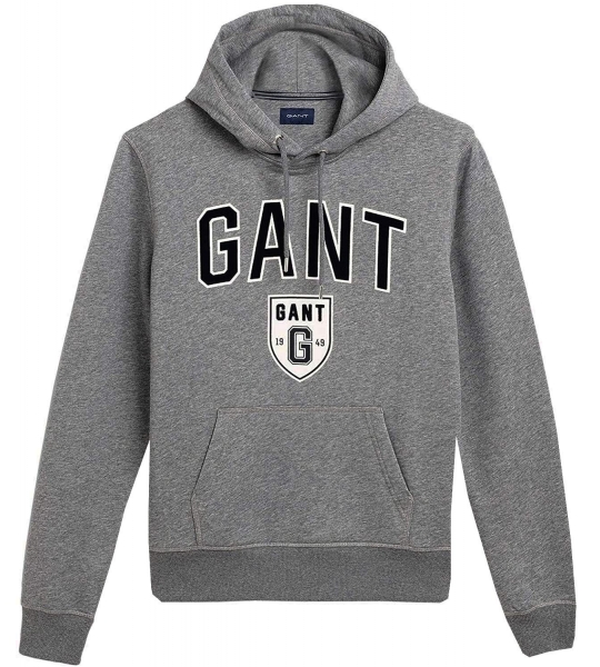GANT GREY Shield hoodie